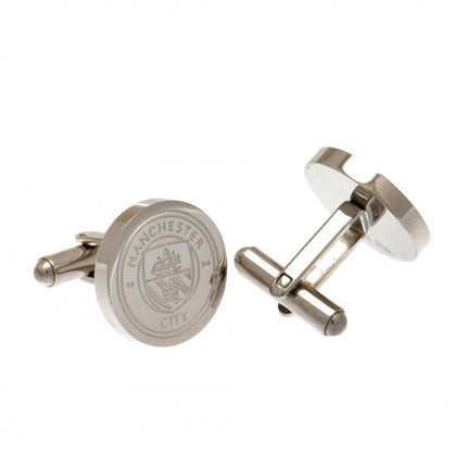 Manchester City FC Stainless Steel Formed Cufflinks Image 1