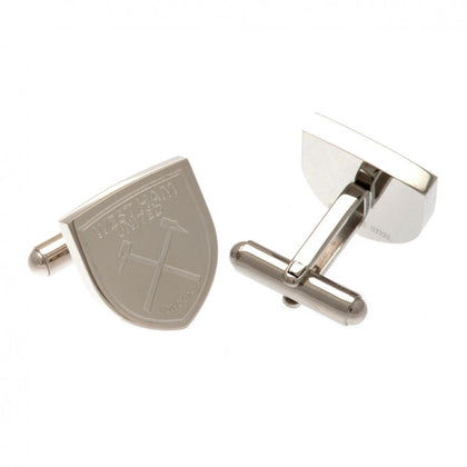 West Ham United FC Stainless Steel Formed Cufflinks Image 1