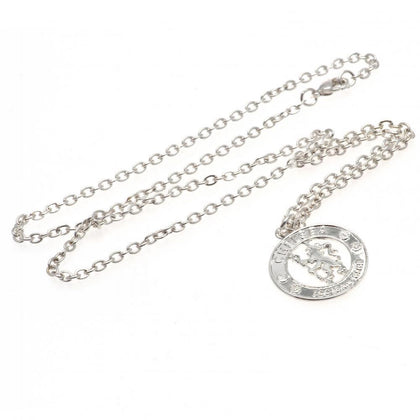 Chelsea FC Silver Plated Pendant & Chain Image 1