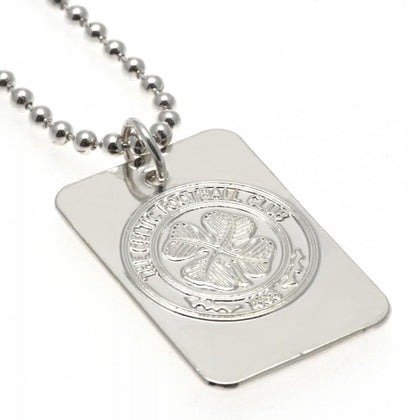 Celtic FC Silver Plated Dog Tag & Chain Image 1