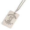 Liverpool FC Champions Of Europe Silver Plated Dog Tag & Chain Image 2