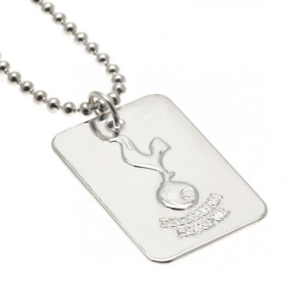 Tottenham Hotspur FC Silver Plated Dog Tag & Chain Image 1