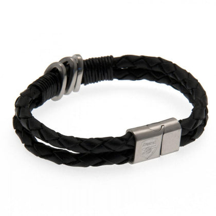 Arsenal FC Leather Bracelet Image 1
