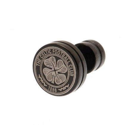 Celtic FC Black IP Stud Earring Image 1