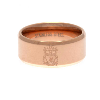 Liverpool FC Rose Gold Plated Ring Image 1