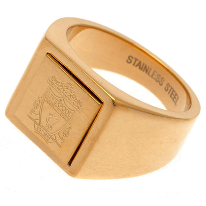 Liverpool FC Gold Plated Signet Ring Image 1