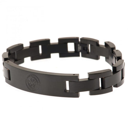 Celtic FC Stainless Steel Black IP Bracelet Image 1