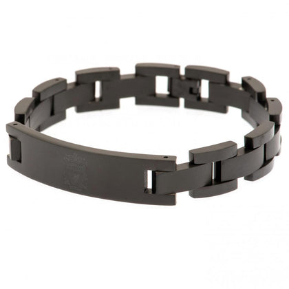 Liverpool FC Stainless Steel Black IP Bracelet Image 1
