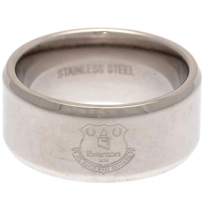 Everton FC Stainless Steel Band Ring Image 1