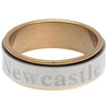 Newcastle United FC Stainless Steel Bi Colour Spinner Ring Image 2