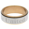 Newcastle United FC Stainless Steel Bi Colour Spinner Ring Image 3