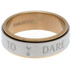 Tottenham Hotspur FC Stainless Steel Bi Colour Spinner Ring Image 3