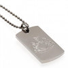 Newcastle United FC Stainless Steel Engraved Dog Tag & Chain Image 3