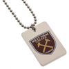 West Ham United FC Enamel Crest Dog Tag & Chain Image 2