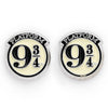 Harry Potter 9 & 3 Quarters Silver Plated Earrings Image 1