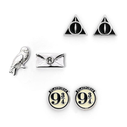 Harry Potter Silver Plated Earring Set Image 1