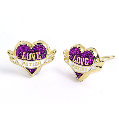 Harry Potter Love Potion Gold Plated Earrings Image 1