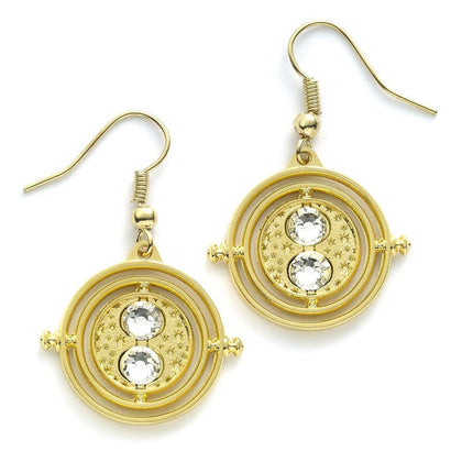 Harry Potter Time Turner Gold Plated Earrings Image 1