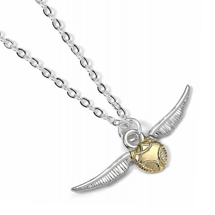 Harry Potter Golden Snitch Silver Plated Necklace Image 1