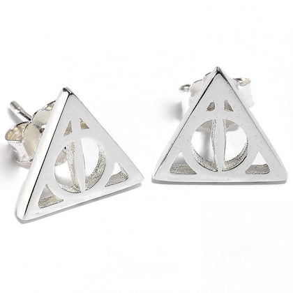 Harry Potter Deathly Hallows Sterling Silver Earrings Image 1