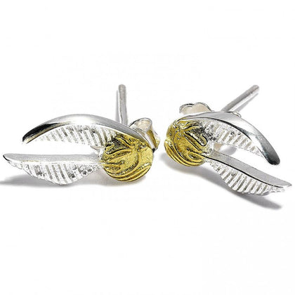 Harry Potter Golden Snitch Sterling Silver Earrings Image 1