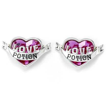 Harry Potter Love Potion Sterling Silver Crystal Earrings Image 1