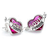 Harry Potter Love Potion Sterling Silver Crystal Earrings Image 2