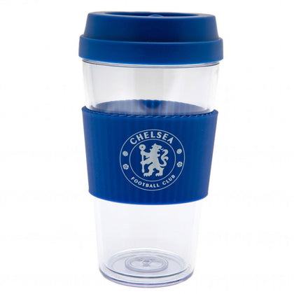 Chelsea FC Clear Grip Travel Mug Image 1