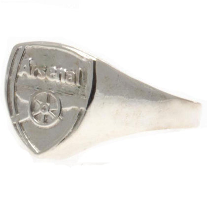 Arsenal FC Silver Plated Crest Ring Image 1
