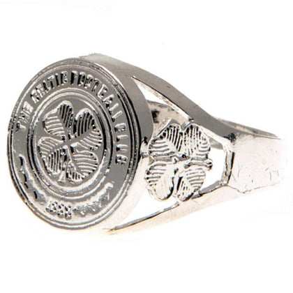 Celtic FC Silver Plated Crest Ring Image 1