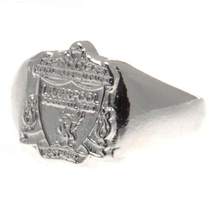 Liverpool FC Silver Plated Crest Ring Image 1