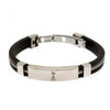 Tottenham Hotspur FC Silver Inlay Silicone Bracelet Image 2