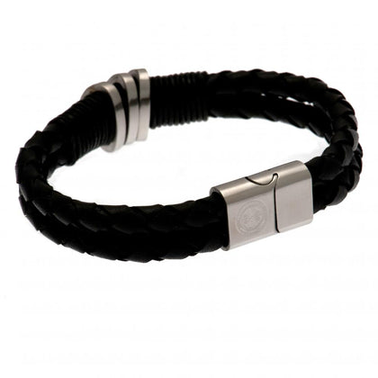 Celtic FC Leather Bracelet Image 1