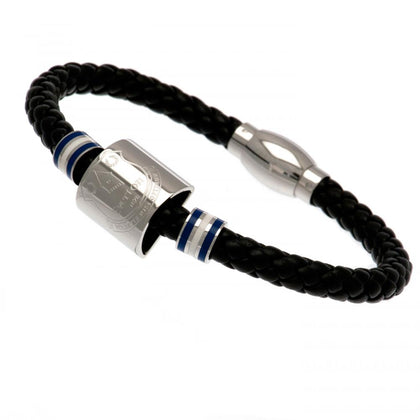 Everton FC Colour Ring Leather Bracelet Image 1