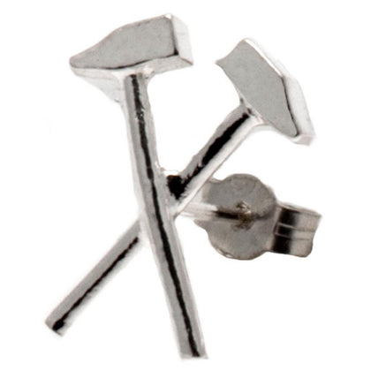 West Ham United FC Sterling Silver Stud Earring Image 1