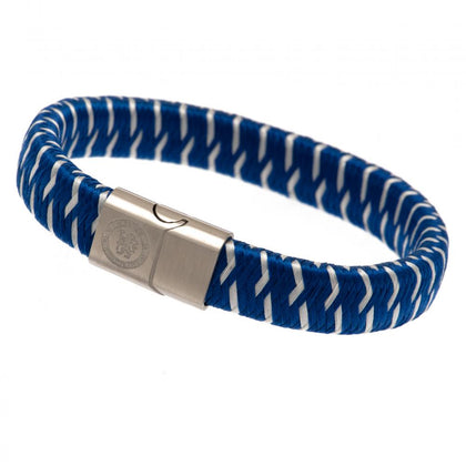 Chelsea FC Stainless Steel Woven Bracelet Image 1