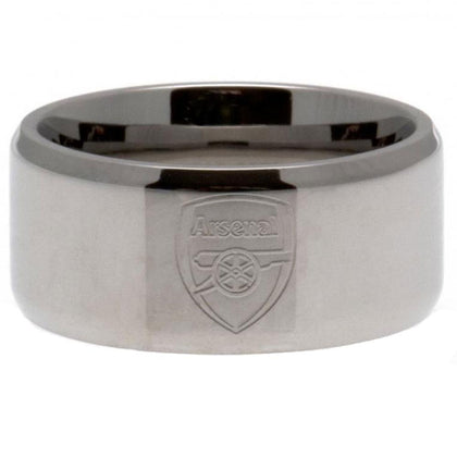 Arsenal FC Stainless Steel Band Ring Image 1