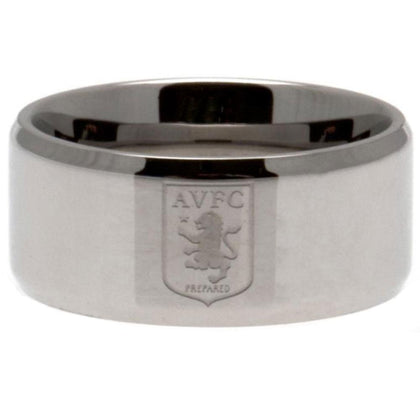 Aston Villa FC Stainless Steel Band Ring Image 1