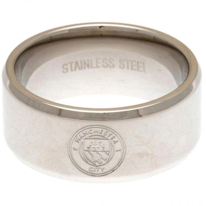 Manchester City FC Stainless Steel Band Ring Image 1