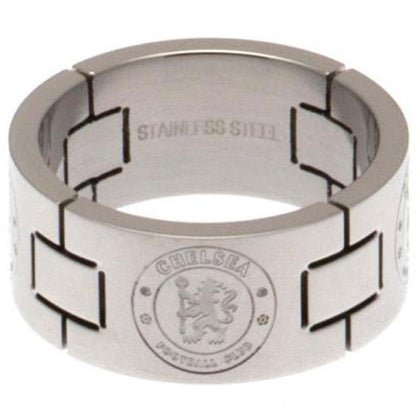 Chelsea FC Stainless Steel Link Ring Image 1