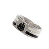 Newcastle United FC Stainless Steel Colour Stripe Ring Image 2