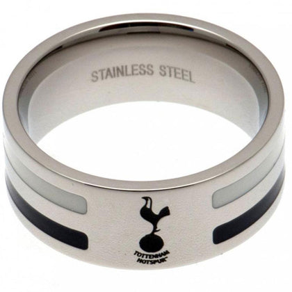 Tottenham Hotspur FC Stainless Steel Colour Stripe Ring Image 1