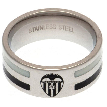 Valencia CF Stainless Steel Colour Stripe Ring Image 1