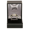 Manchester City FC Stainless Steel Black Inlay Ring Image 3