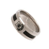 West Ham United FC Stainless Steel Black Inlay Ring Image 2