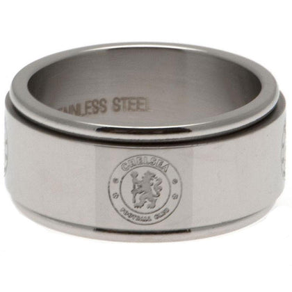 Chelsea FC Stainless Steel Spinner Ring Image 1