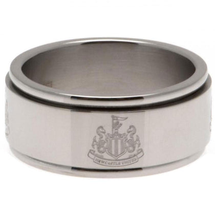 Newcastle United FC Stainless Steel Spinner Ring Image 1