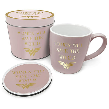 Wonder Woman Mug & Coaster Gift Tin Image 1