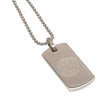 Leicester City FC Stainless Steel Narrow Dog Tag & Chain Image 2