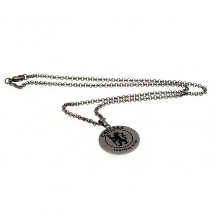 Chelsea FC Stainless Steel Round Pendant & Chain Image 1